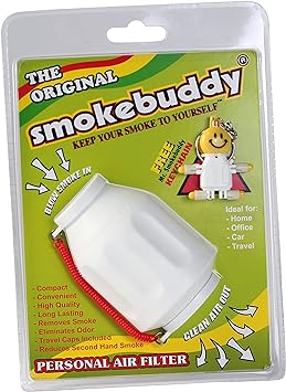 Smoke Buddy 0159-WHT Personal Air Filter, White