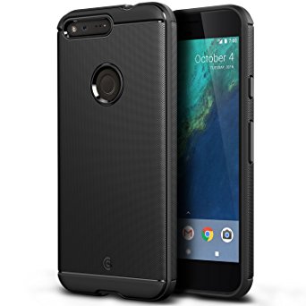 Google Pixel Case, OBLIQ [Flex Pro] [Black] [Shock Absorption] Thin Slim Fit Scratch Resistant Soft Grip TPU Protective Case for Google Pixel 2016