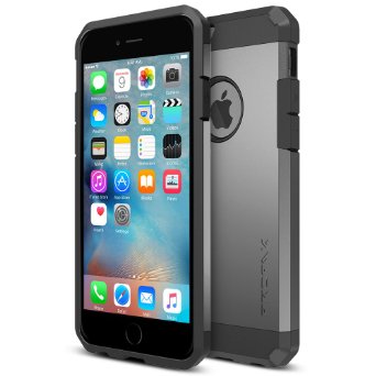 iPhone 6S Case  Trianium Protak Series Premium Protective iPhone 6 Case Cover Gunmetal Gray Dual Layer  Shock-Absorbing Hard Bumper Cases for Apple iPhone 6  iPhone 6S Lifetime Warranty