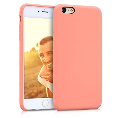 kwmobile TPU Silicone Case for Apple iPhone 6 Plus / 6S Plus - Soft Flexible Rubber Protective Cover - Coral