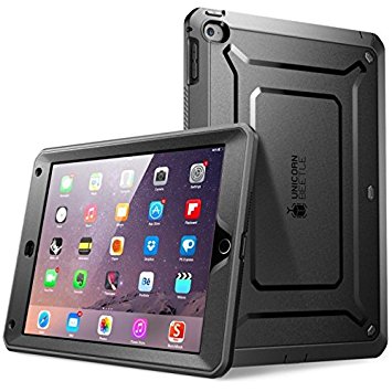 SUPCASE Apple iPad Mini / iPad Mini with Retina Display Case - Beetle Defense Series Full-body Hybrid Protective Cover with Built-in Screen Protector- Dual Layer Design and Impact Resistant Bumper (Black/Black, iPad Mini /iPad Mini with Retina Display)