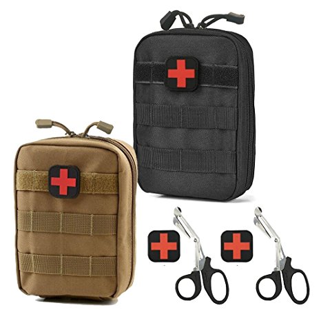 Infityle Medical Pouch - 1000D Tactical MOLLE Ifak EMT Utility bag with First Aid Patch And Shear