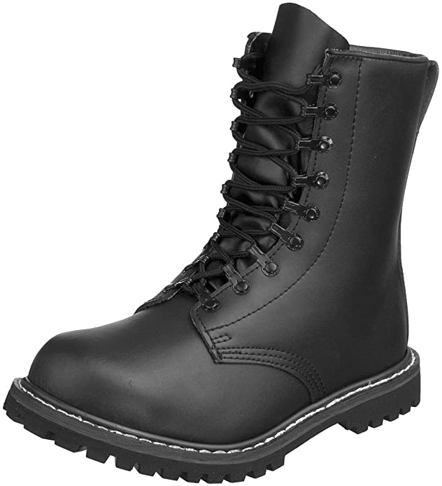 Mil-Tec Para combat boots with cap, black