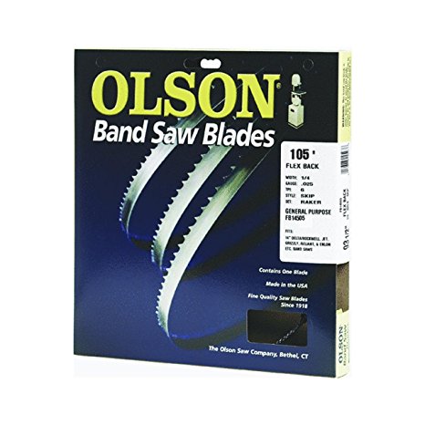Olson Saw FB14505DB 1/4 by 0.025 by 105-Inch HEFB Band 6 TPI Skip Saw Blade