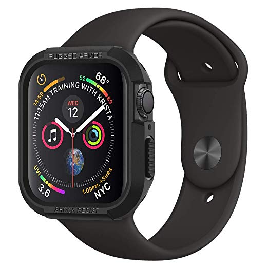 Spigen Rugged Armor Designed for Apple Watch Case for 40mm Series 4 (2018) - Black