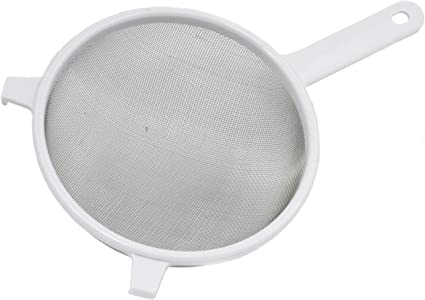 Chef Craft Classic Stainless Steel Mesh Strainer, 8 inch, White