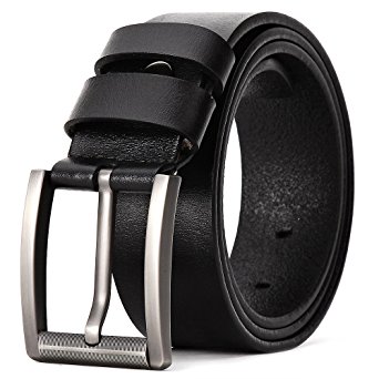 XIANGUO Men's Fashion Genuine Leather Belt Waist Band Strap Pin Buckle Belts