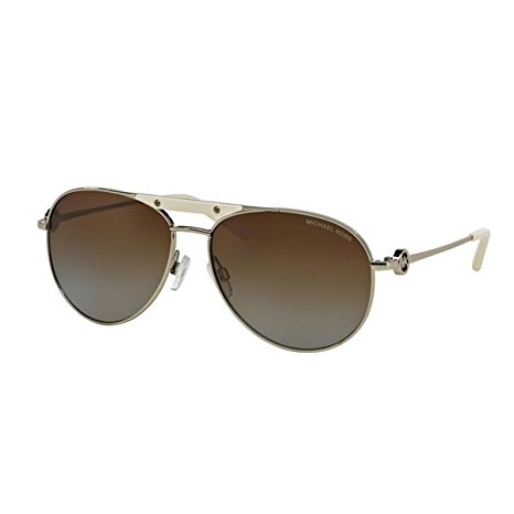 Michael Kors Zanzibar Sunglasses MK5001 1001T5 Silver Brown Gradient Polarized 58 14 135