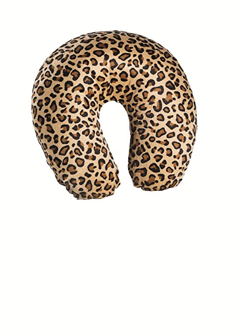 Travel Smart by Conair Micro Bead Neck Pillow, Leopard