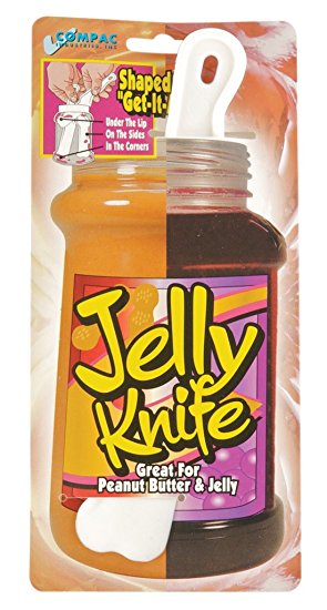 Compac Jelly Knife Spreader Plastic Knife for Peanut Butter and Jelly
