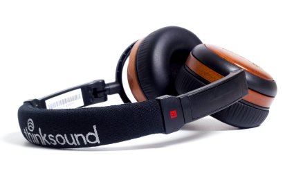 thinksound on1-natblk Supra-Aural On-Ear Monitor Wooden Headphone (Natural/Black)