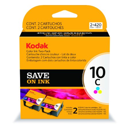 Kodak 1829993 COLOR10C Ink Cartridge TWO-PACK