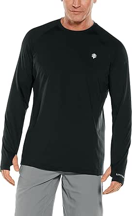 Coolibar UPF 50  Men's Agility Long Sleeve Performance T-Shirt - Sun Protective