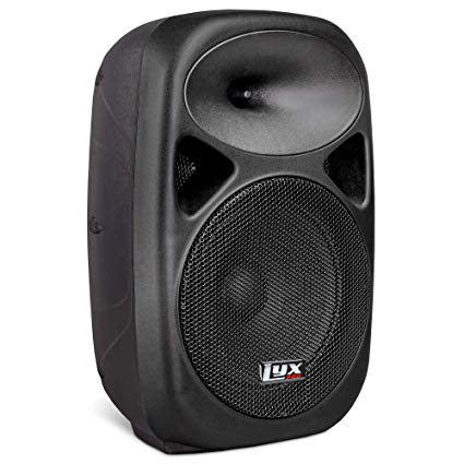 LyxPro 8” Inch Active PA Rechargeable Battery Speaker System, Equalizer, Bluetooth Connection, SD Slot USB MP3 AUX, Mic, Guitar, 1/4" 1/8" 3.5mm Inputs, SPA-8 Battery