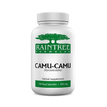 Raintree Camu-Camu (Myrciaria dubia) 500mg 100 Capsules (premium fruit powder)