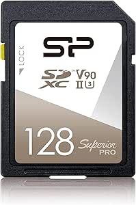 Silicon Power 128GB V90 Superior Pro R/W Up to 290/160 MB/s UHS-II SDXC Memory Card