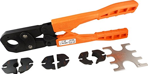 SharkBite 23100 PEX Crimp Ring Tool Kit, 3/8-Inch, 1/2-Inch, 3/4-Inch and 1-Inch