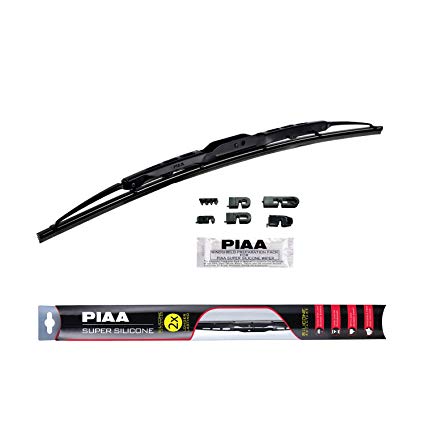 PIAA 95060 Super Silicone Black Wiper Blade, 24" (Pack of 1)