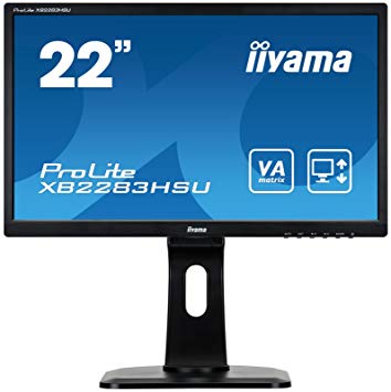 iiyama XB2283HSU-B1DP 22" ProLite VA HD Height Adjustable LED Monitor - Black