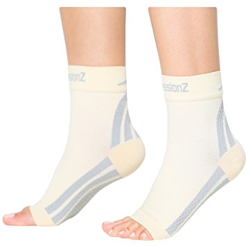 Plantar Fasciitis Socks - Compression Foot Sleeves - Ankle Brace with Arch Support - Pain Relief from Heel Spurs, Edema, Achilles Tendonitis - Reduce Swelling & Improve Circulation By CompressionZ
