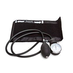 Dealmed Professional Manual Blood Pressure Moniter With Adult Size Cuff, Black...