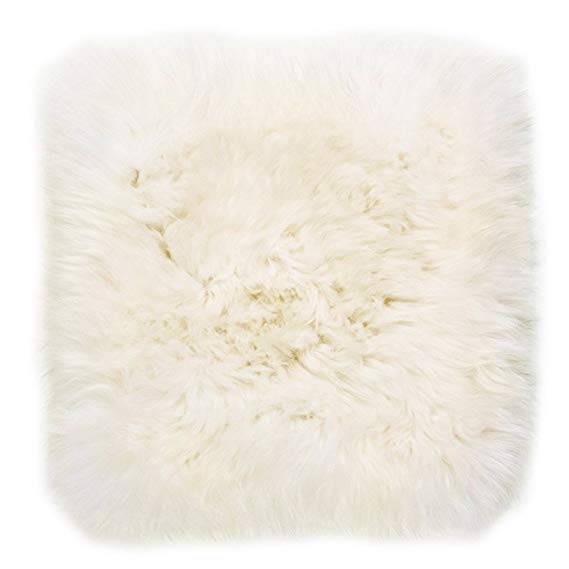 Bowron 1 Sided Genuine Sheepskin Cushion / Pillow Cover-Natural