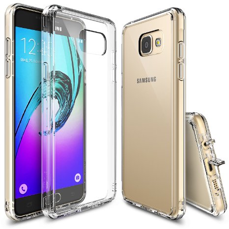 Galaxy A3 2016 Case, Ringke [FUSION] Crystal Clear PC Back TPU Bumper [Drop Protection / Shock Absorption Technology][Attached Dust Cap] for Samsung Galaxy A3 2nd Gen. 2016 - Crystal View