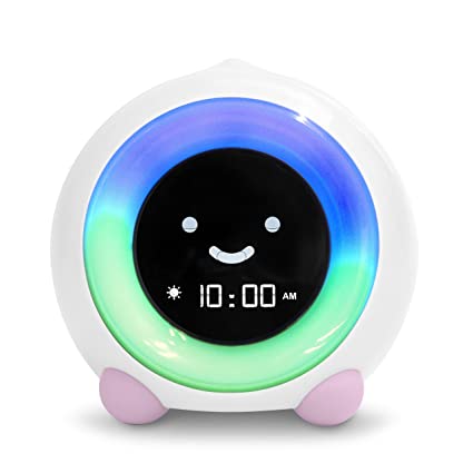 LittleHippo Mella Ready to Rise Children's Trainer, Alarm Clock, Night Light and Sleep Sounds Machine (Blush Pink) (Renewed)