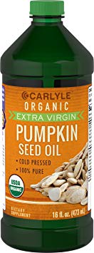 Carlyle Pumpkin Seed Oil 16oz Organic Cold Pressed