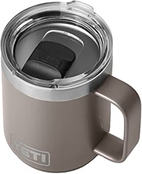 YETI Rambler 10 oz Stackable Mug, Stainless Steel, Vacuum Insulated with MagSlider Lid, Sharptail Taupe