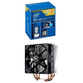Intel Core i5-4690K Processor 3.5 GHz LGA 1150 BX80646I54690K with Cooler Master Hyper 212 EVO - CPU Cooler with 120mm PWM Fan