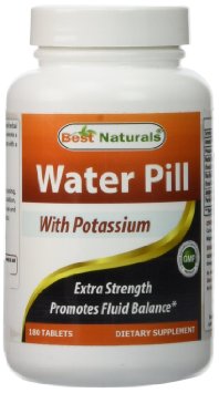 Water Pill 180 Tablets by Best Naturals - Guaranteed To Eliminate Water Retention - Manufactured in a USA Based GMP Certified and FDA Inspected Facility and Third Party Tested for Purity Guaranteed