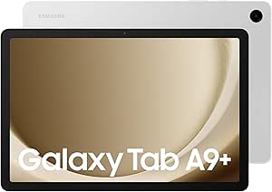 Samsung Galaxy Tab A9  Android Tablet, 128GB Storage, Large Display, 3D Sound, Silver, 3 Year Manufacturer Extended Warranty (UK Version)