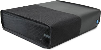 ENHANCE Xbox One Console Cover Protector - Dust Cover with Breathable Design for Rapid Heat Release , Complete Rear Port Access , Form-Fitting Design and Reinforced Construction (Black , Horizontal)