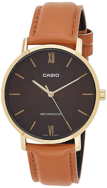 Casio Analog Brown Dial Men's Watch-MTP-VT01GL-5BUDF (A1783)