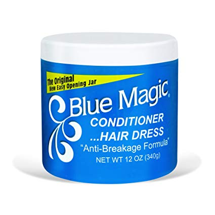 Blue Magic Conditioner Hairdress 12 Ounce Jar (354ml) (3 Pack)
