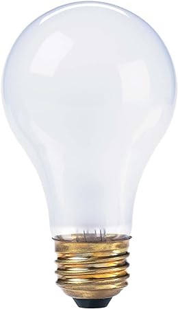 Globe Electric 93952 50-Watt A19, Incandescent Medium Base Rough Service Light Bulb, 6-Pack, Soft White