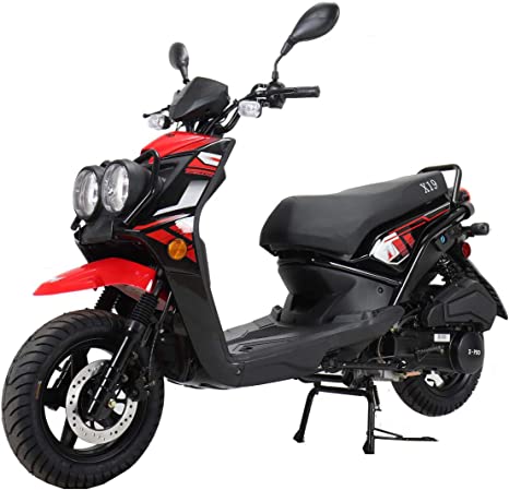 X-PRO X19 150cc Moped Scooter Street Scooter Gas Moped 150cc Adult Scooter Bike (Factory Package, Red)