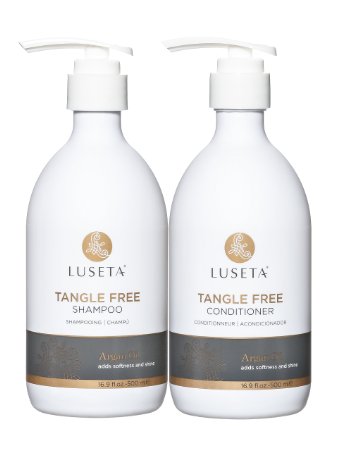 Luseta Tangle Free Argan Oil Shampoo & Conditioner 16.9oz x 2