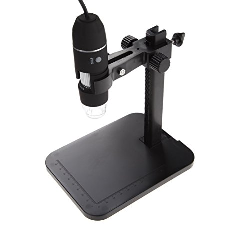 Digital Microscope, KLAREN 1000X 8 LED 2MP USB Digital Microscope Endoscope Magnifier Camera Lift Stand