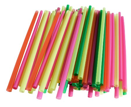 Assorted Color Small Straws-200 Pieces