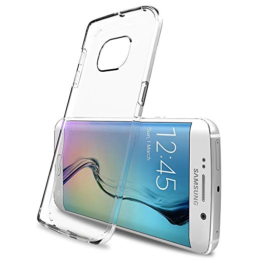 EasyAcc Samsung Galaxy S4 Edge Transparent Protective Mobile Phone Case Cover Hard Case with Soft TPU Edges – Scratch Proof for Samsung Galaxy S4 Edge