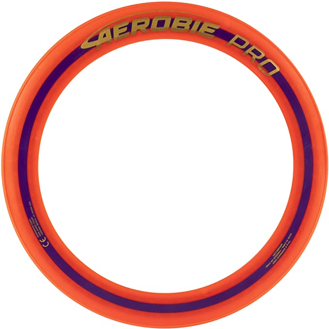 Aerobie Pro Ring Outdoor Flying Disc, 14 inches, Orange