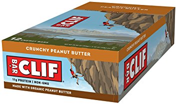 CLIF BAR - Energy Bar - Crunchy Peanut Butter - (2.4 Ounce Protein Bar, 12 Count)