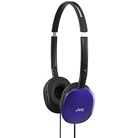 JVC HAS160A Headphone. LIGHTWEIGHT FOLDABLE FLAT HDPHN POWERFUL 30MM DRIVER UNIT HEADST. Stereo - Blue - Wired - Over-the-head - Binaural - Ear-cup