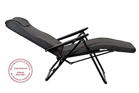 Tulip Recliner Chair (Black)