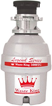 Waste King L-5000TC Legend Series 3/4 HP Batch Feed Operation Garbage Disposer