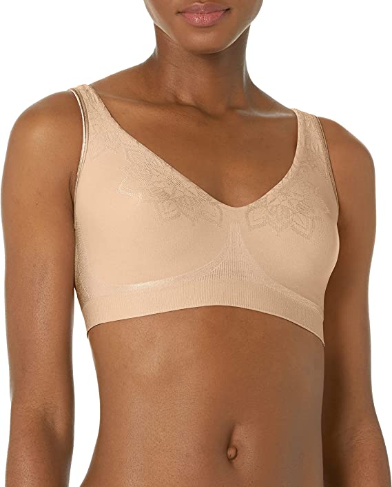 Bali Comfort Revolution Wireless Bra, Full-Coverage Wireless Bra, Moisture-Wicking Wirefree Bra, Core Colors