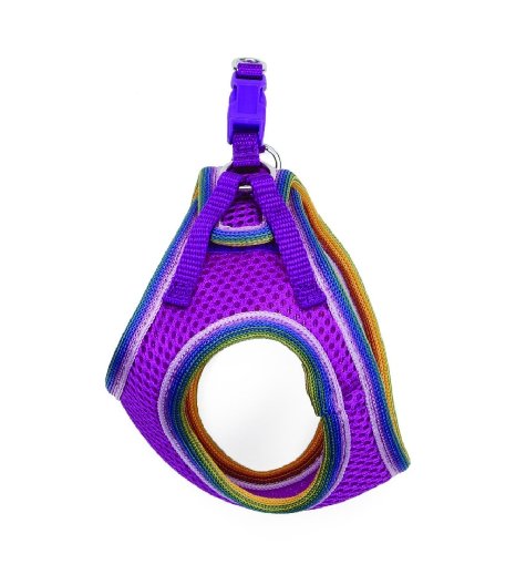 Lil Pals Mesh Comfort Mesh Adjustable Step-in Dog Harness for Puppies and Toy Breeds