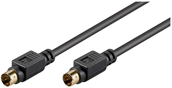 Goobay 50057 S-Video Connector Cable, Single Shielded, 1 m Cable Length
